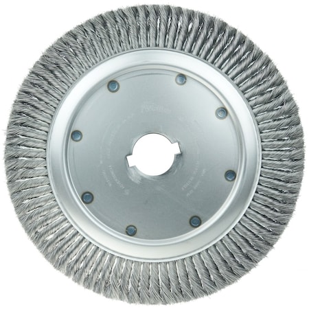 Weiler 14" High Density Standard Twist Knot Wire Wheel, .0118" Steel Fill, 2" 8300